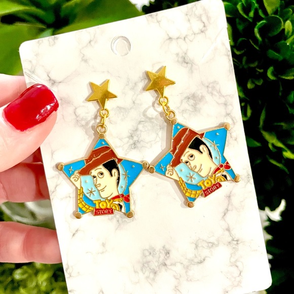Woody Toy Story Dangle Earrings - Picture 2 of 5